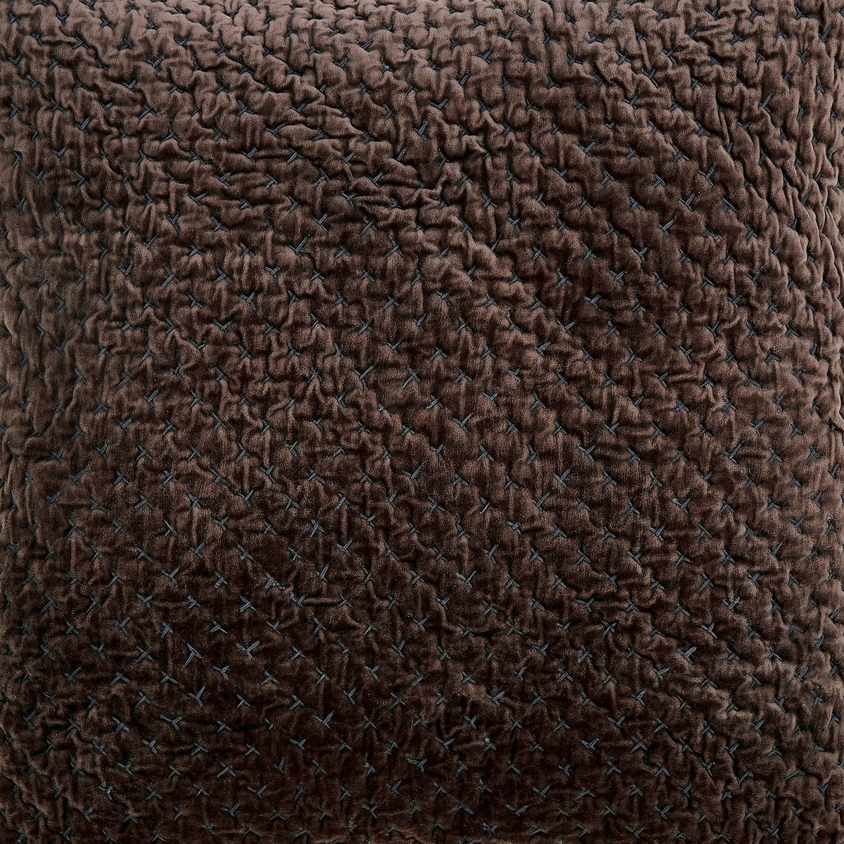 Maui Cross Stitch Velvet Quilt Sham