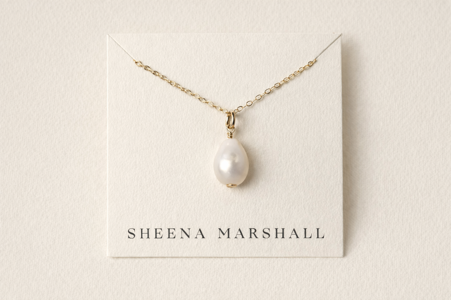 Baroque Pearl Necklace | Gold Fill