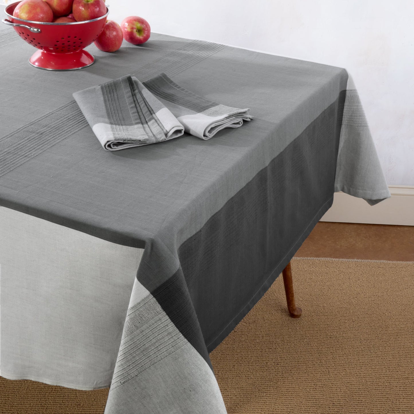Handwoven Cotton Tablecloth | Raised Weave | Fair Trade | ECOLOOM