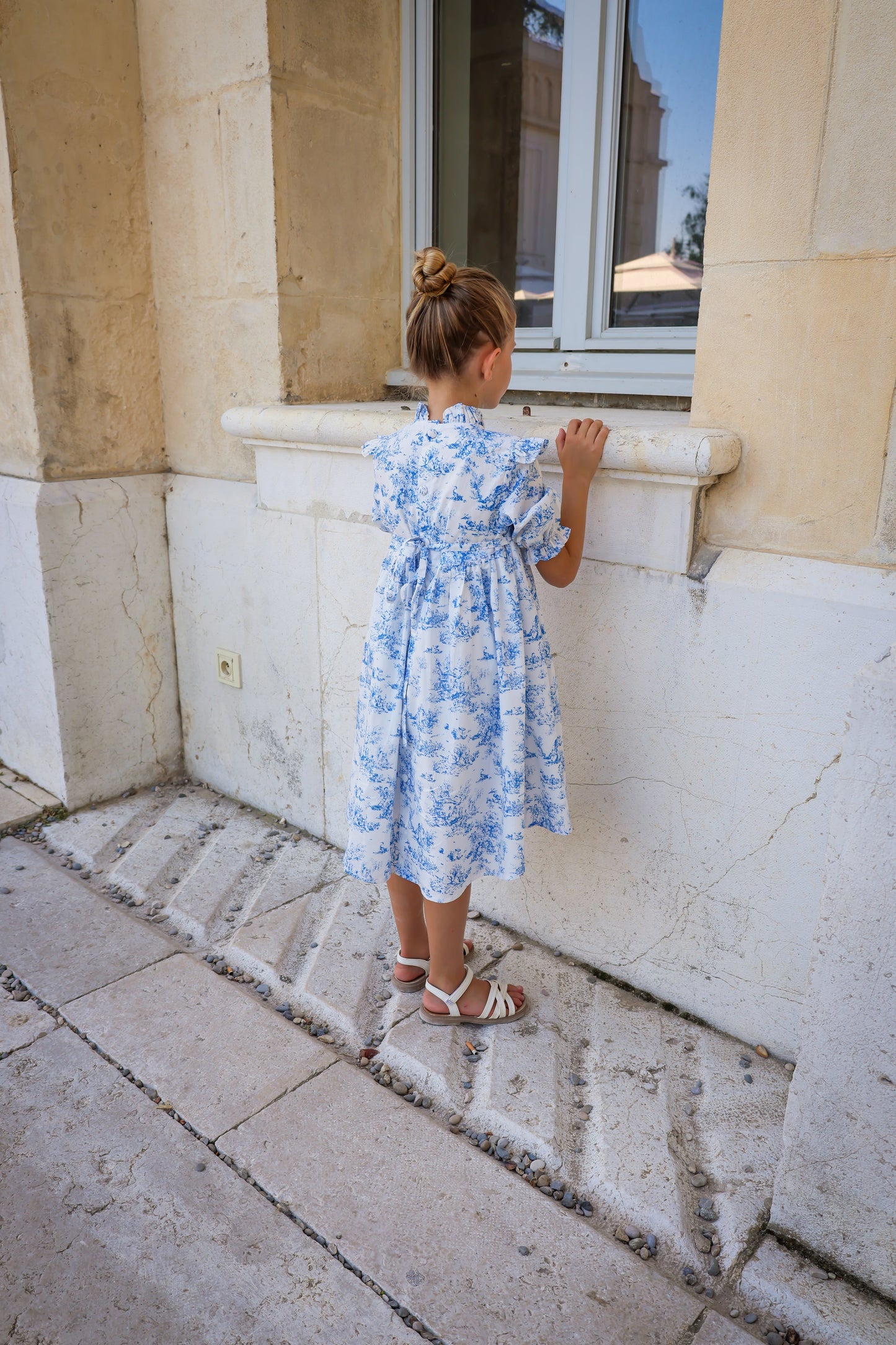 Aoki Dress-Blue Toile