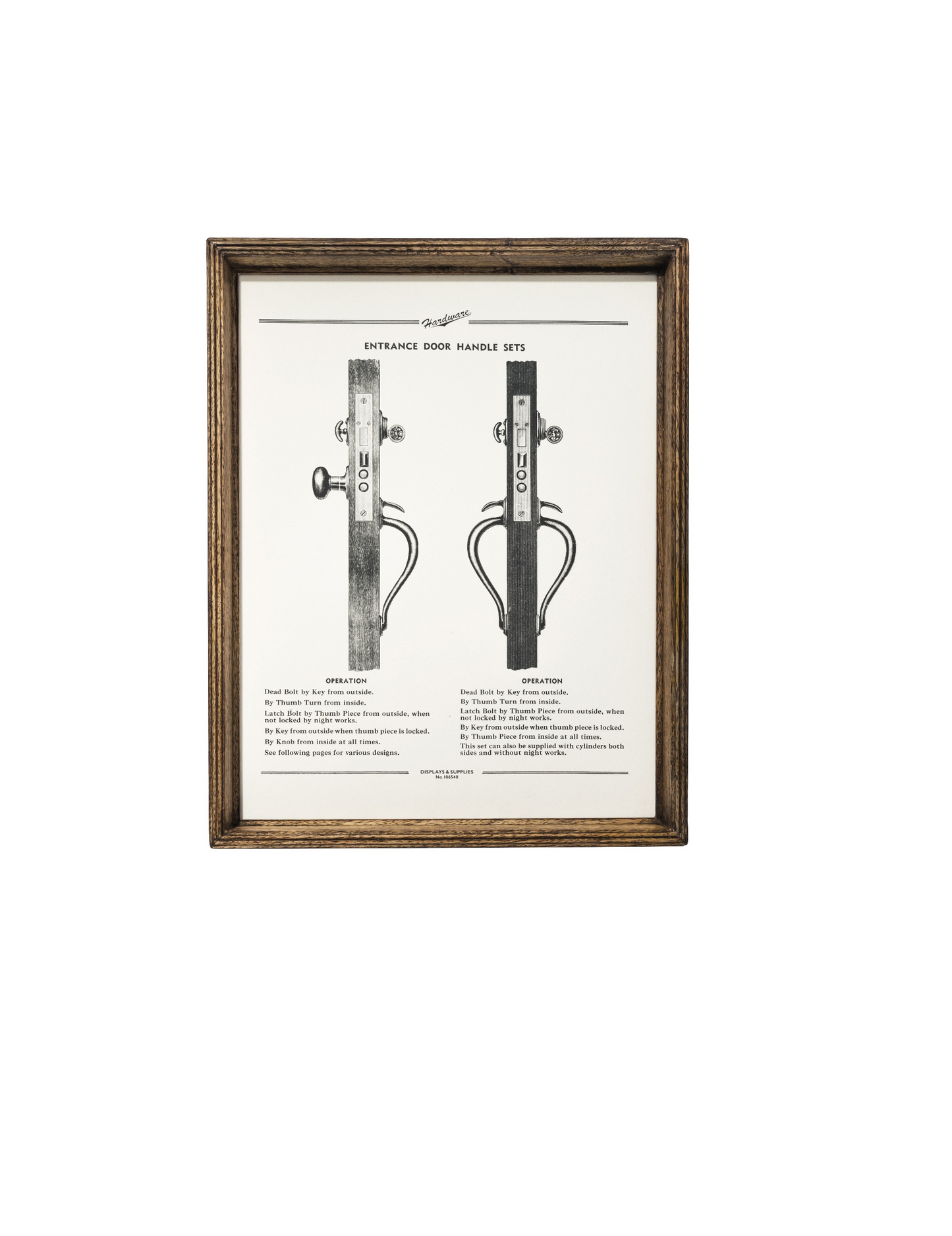 Wooden Natural Frame - Depth Large