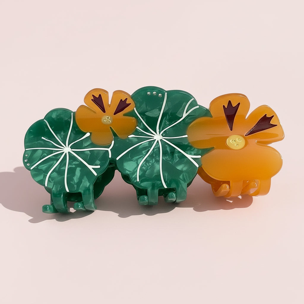 Nasturtium Garden Hair Claw