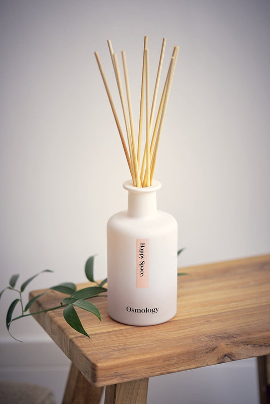 Happy Space Reed Diffuser - Rose Geranium and Amber