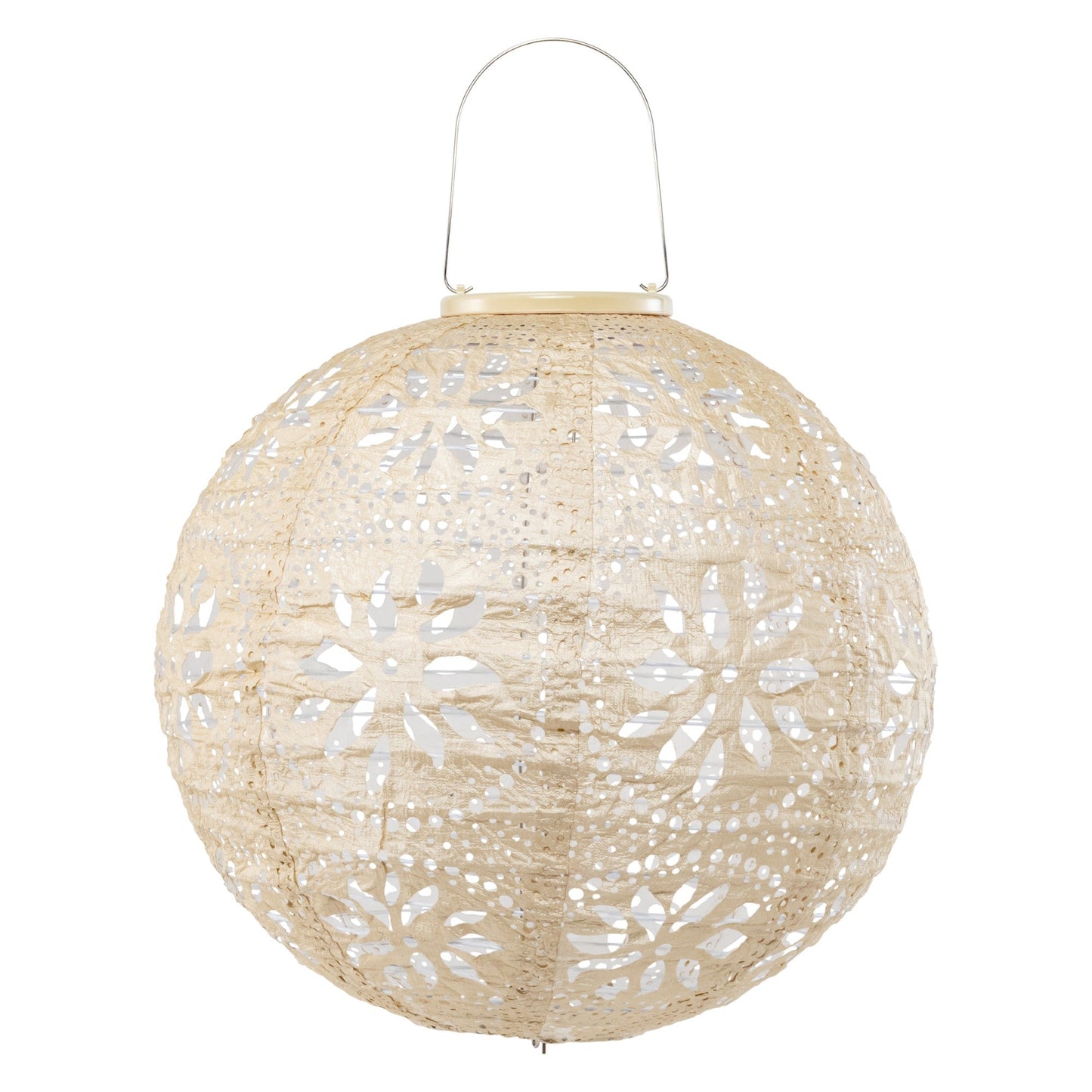 Stella Luxe Globe Boho Pearl 12" LED Lantern (Battery Powered)