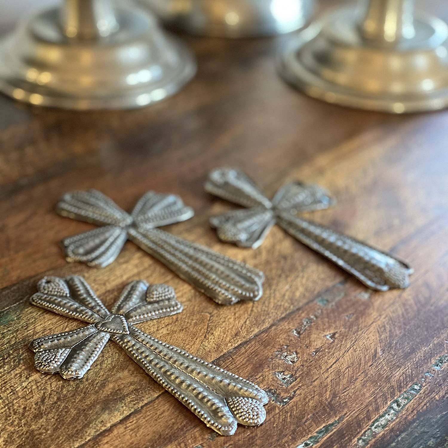 3" x 4.75"  Haitian Metal Cross, $3.15 ea. set/3, Fair Trade