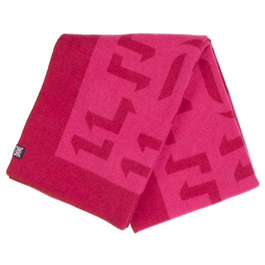 Prince of Scots Merino Wool Fleece Throw - Pink Expletive