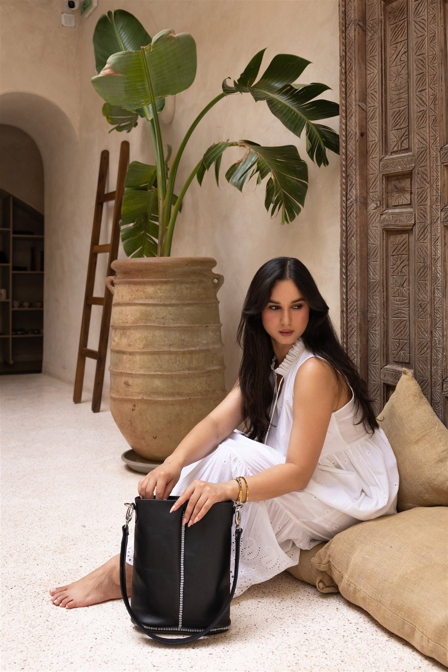 Sabra Leather Shoulder Bag