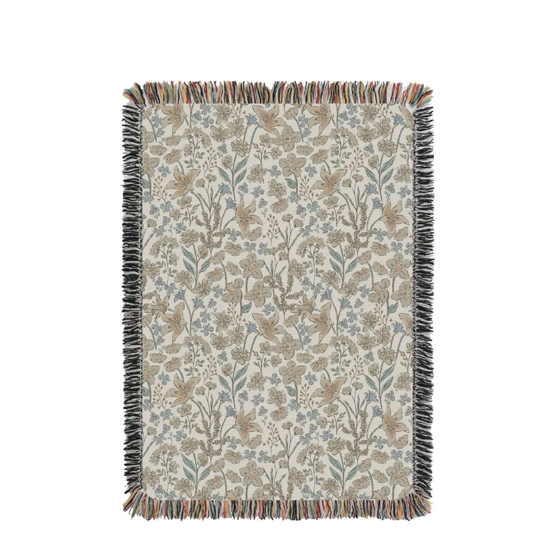 Lilly Floral Jacquard Woven Throw