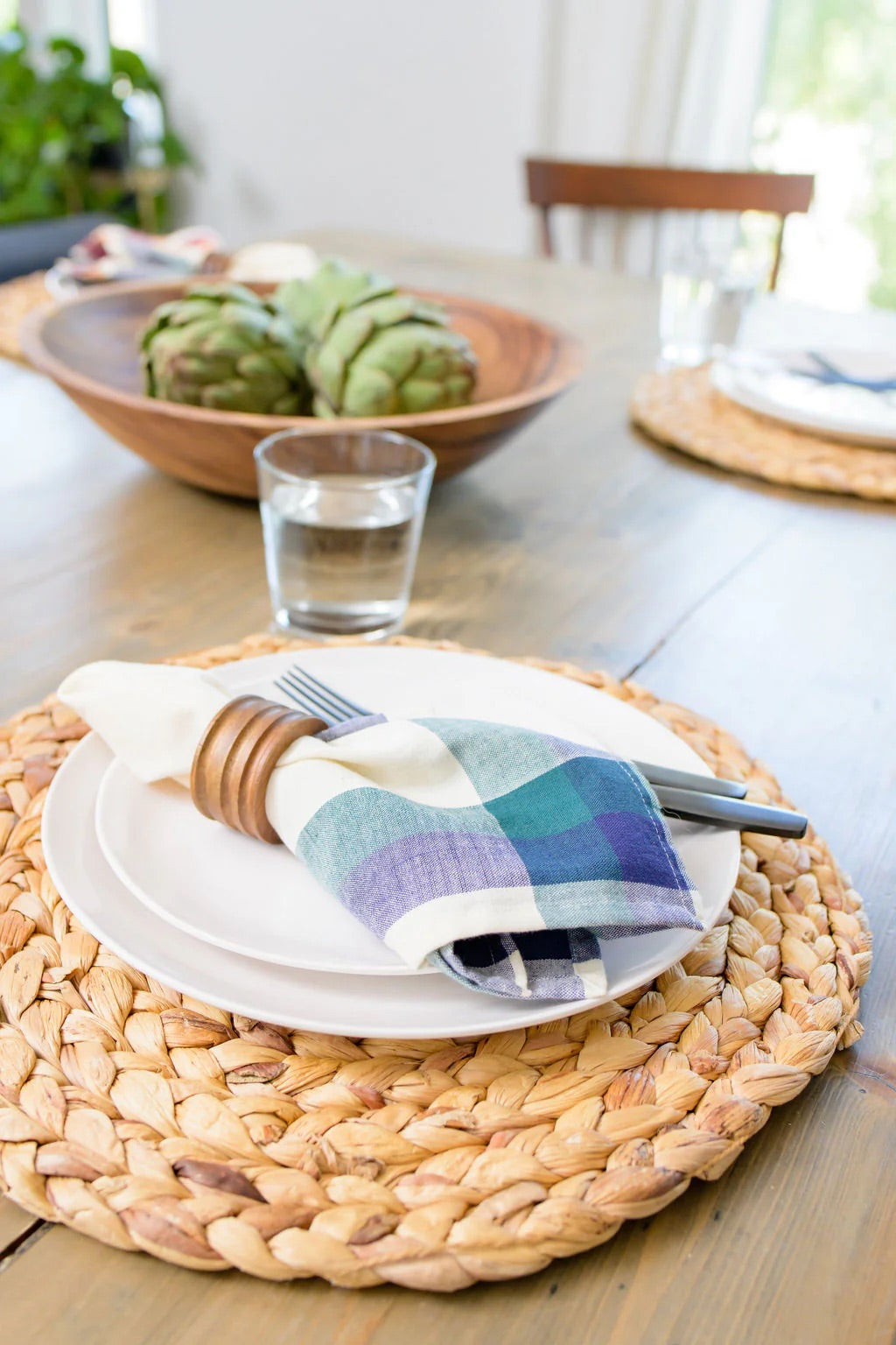 Handwoven Cotton Napkins, Set of 4 | 16" × 16" | Fair Trade | Harmonic