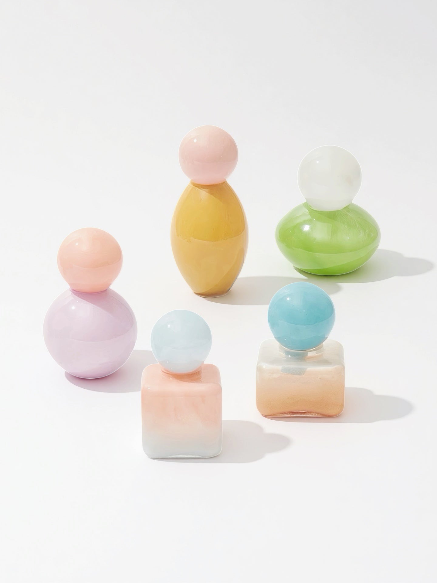 Handblown Bonbon Decorative Jar, Dopamine Decor, Whimsical Diffuser Bottles