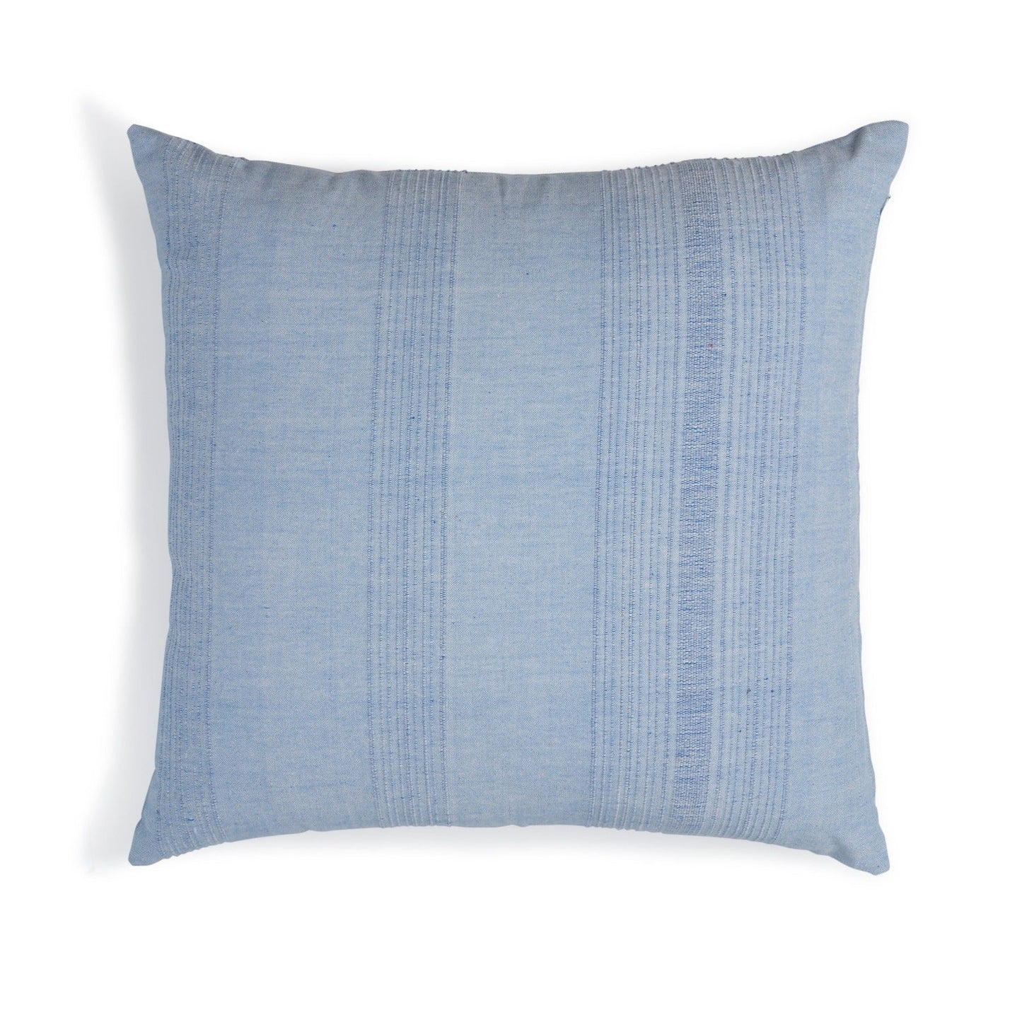 Cotton Throw Pillow with Insert | Handwoven Raised Weave | Fair Trade | ECOLOOM
