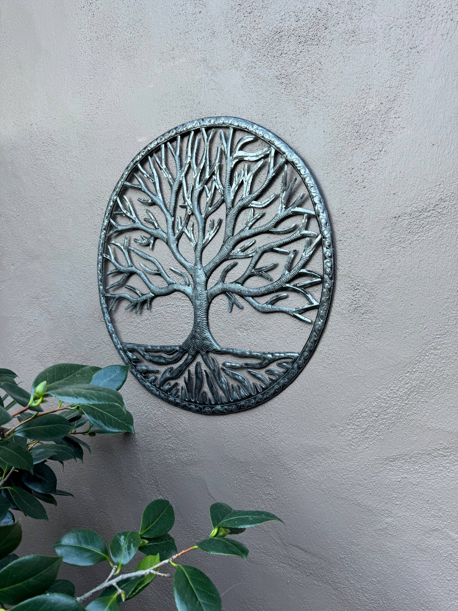 Repurposed Metal Tree of Life,  Wall Decor, Fair Trade