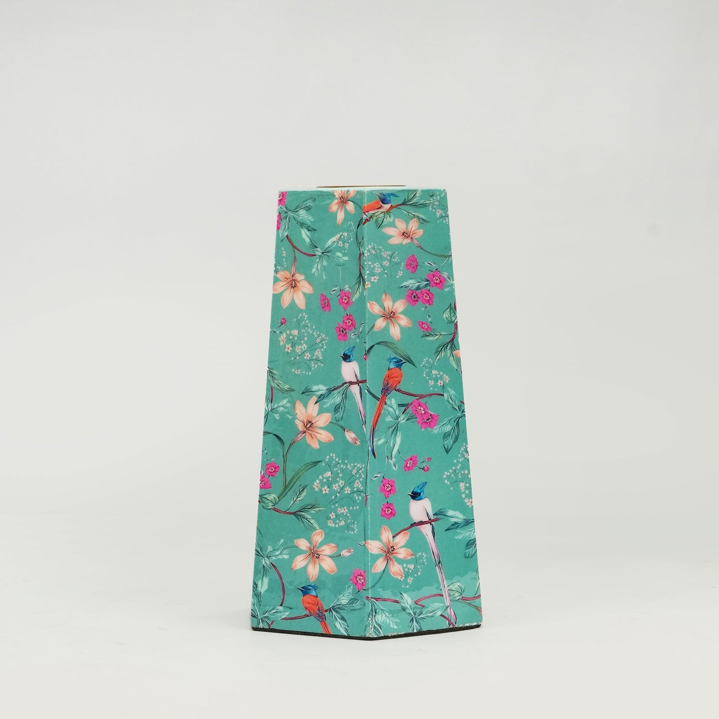 Aqua Flora Hexagonal Candleholder