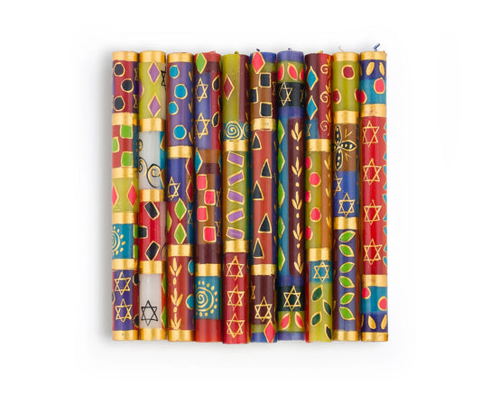Judaica Painted Candles