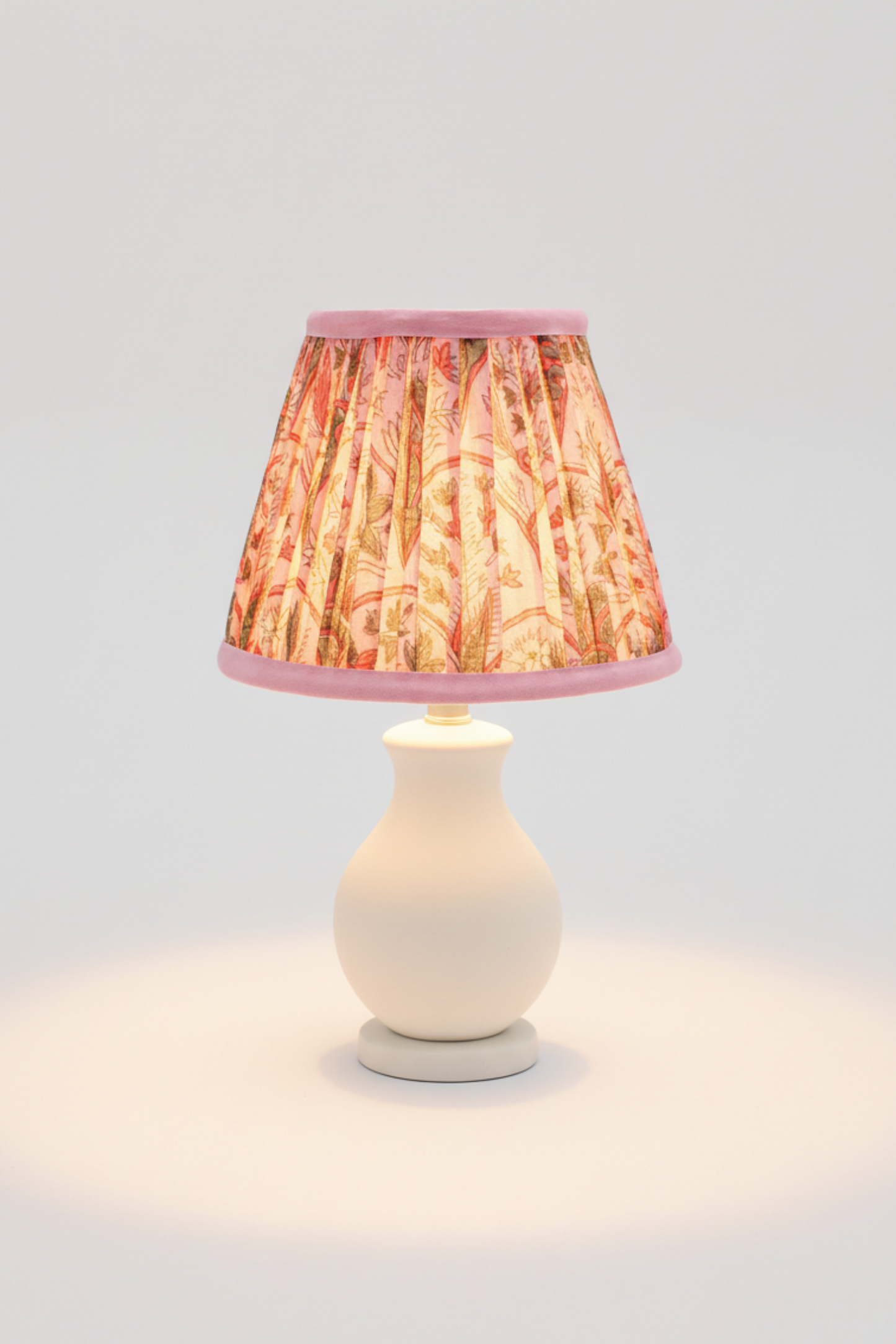 6'' Mini Pleated Lampshade —  Blockprint