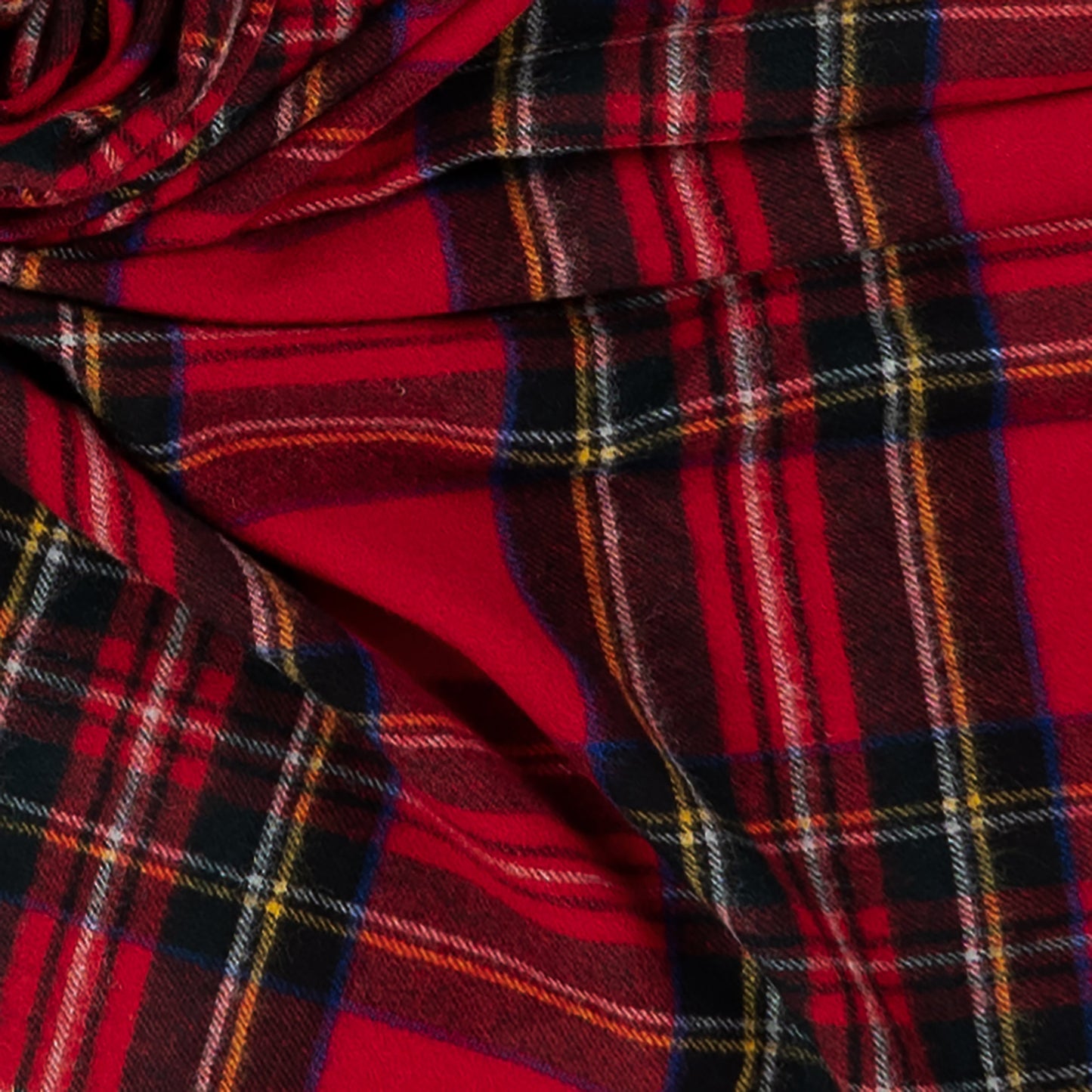 Highland Tweeds Shetland Lambswool Throw - Royal Stewart