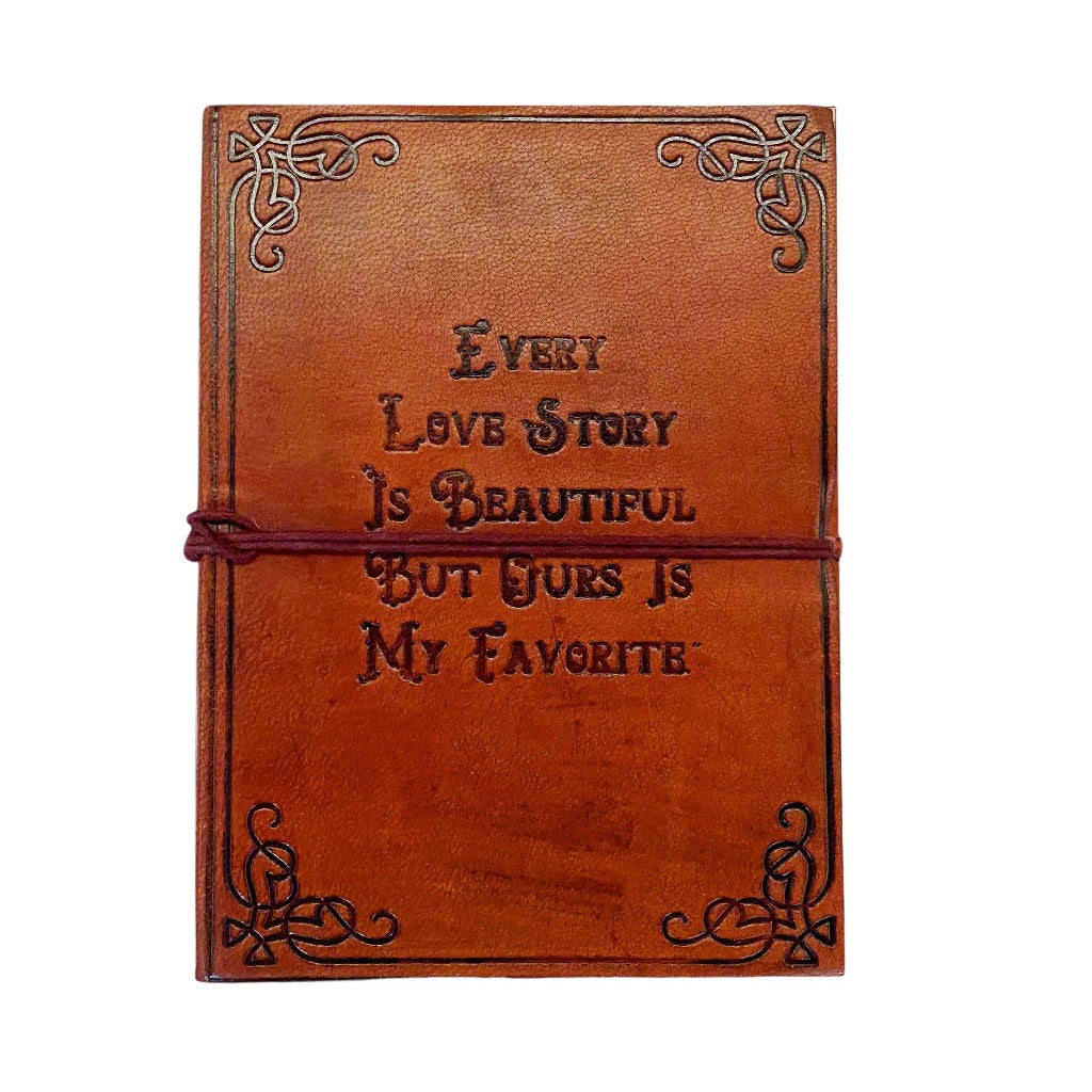 "Our Love Story" Leather Journal