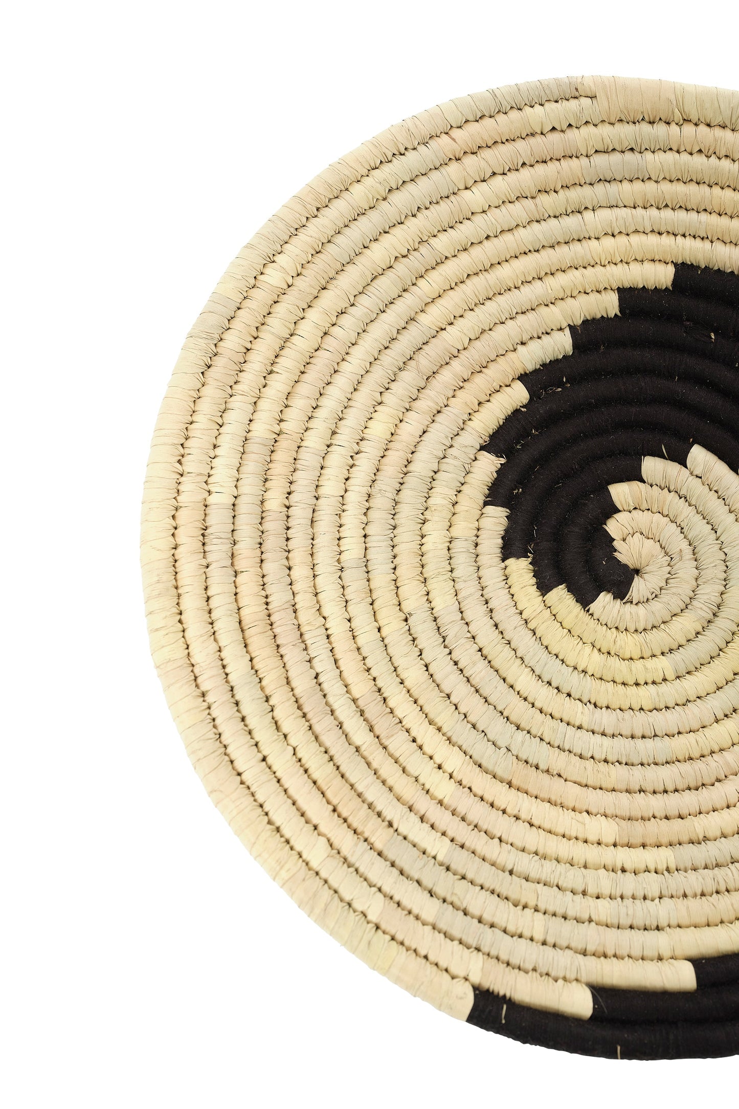 Wall Basket Black Swirl
