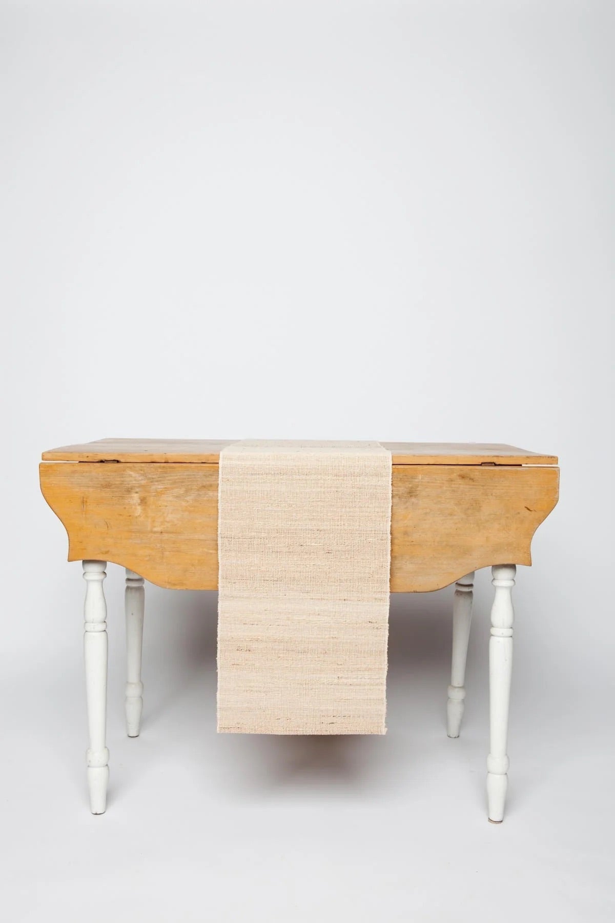 Handwoven Banana Fiber Table Runner with Tassels