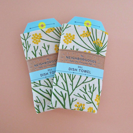 Dill Herb Dish Towel