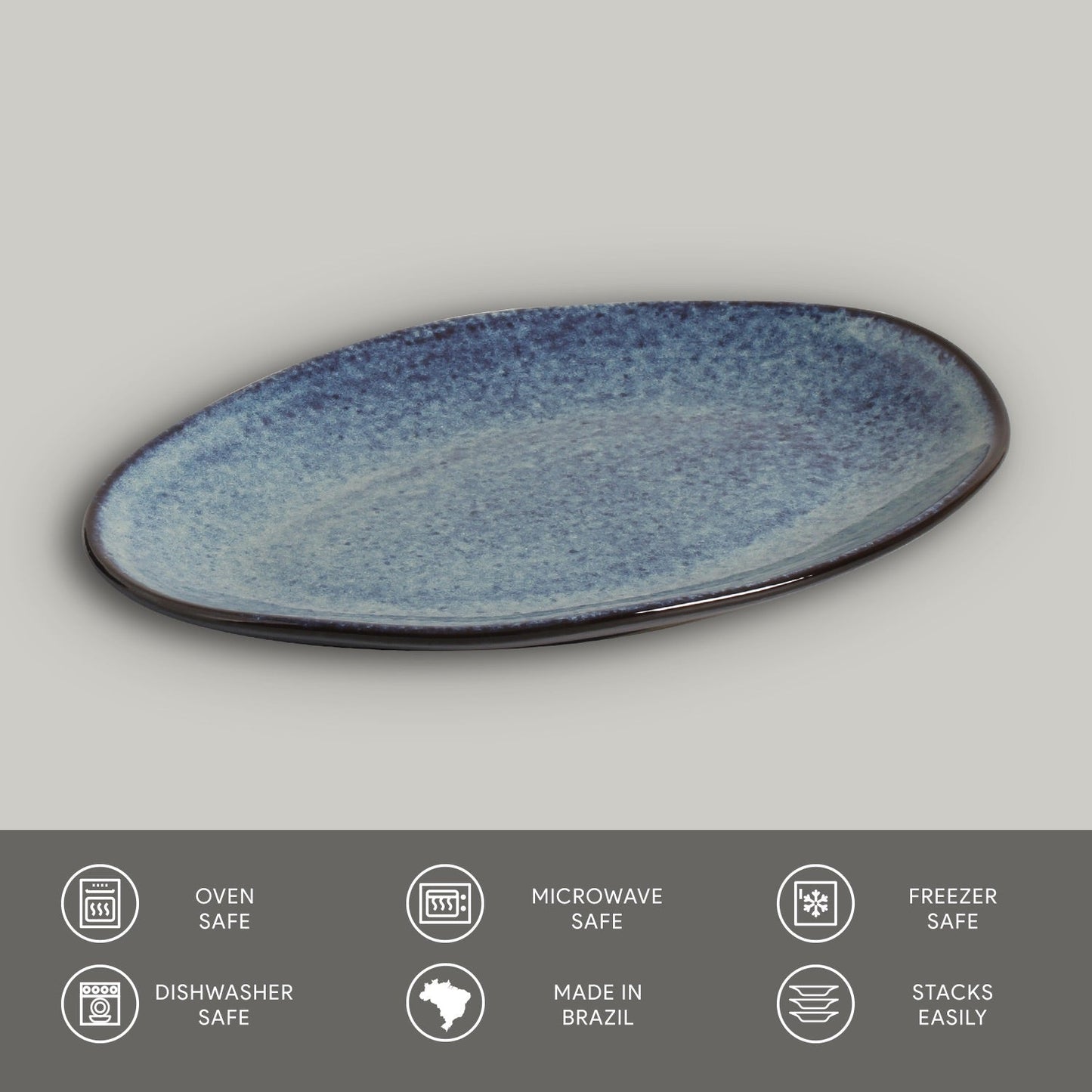 Oval Dessert Plate Set of 6