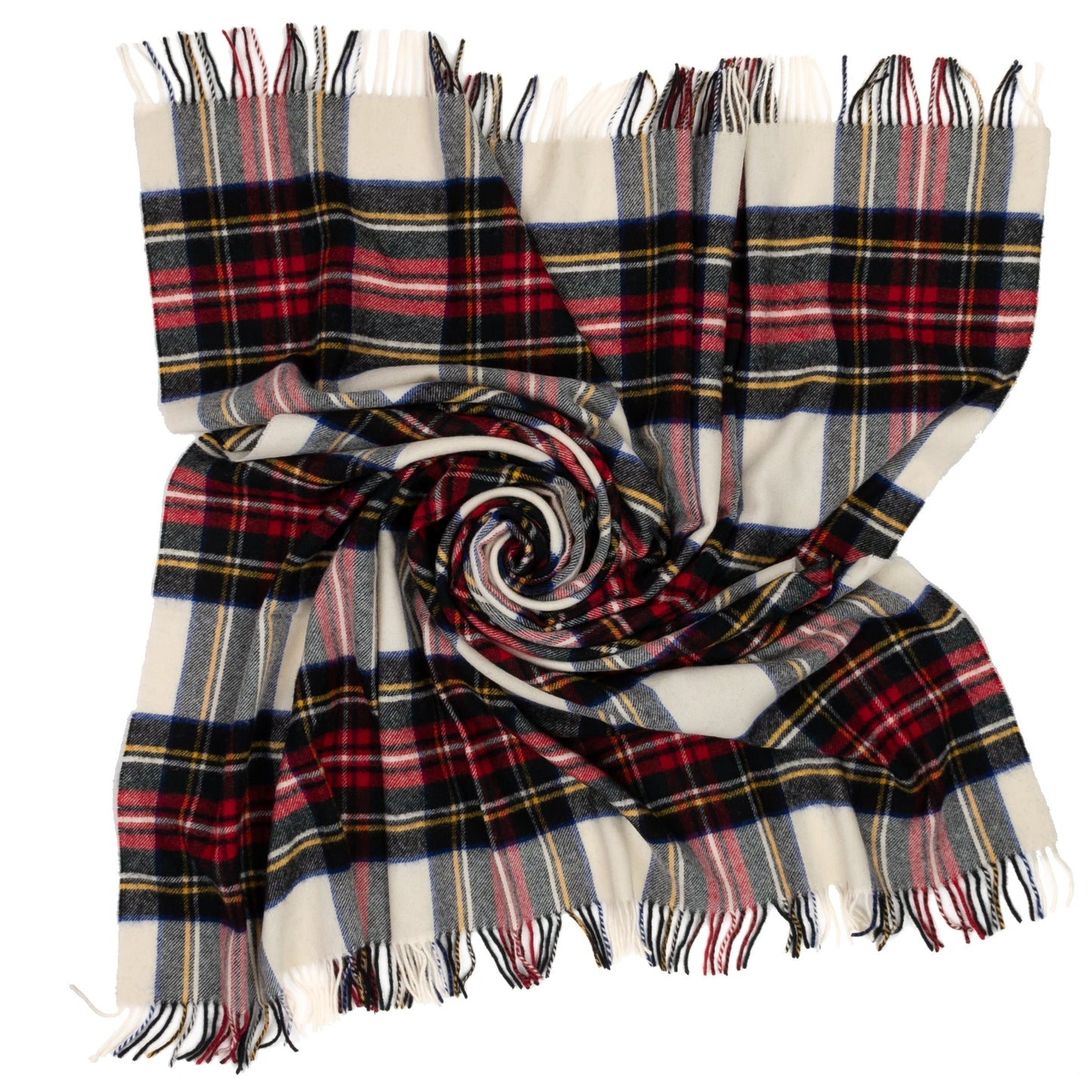 Highland Tweeds Shetland Lambswool Throw - Dress Stewart