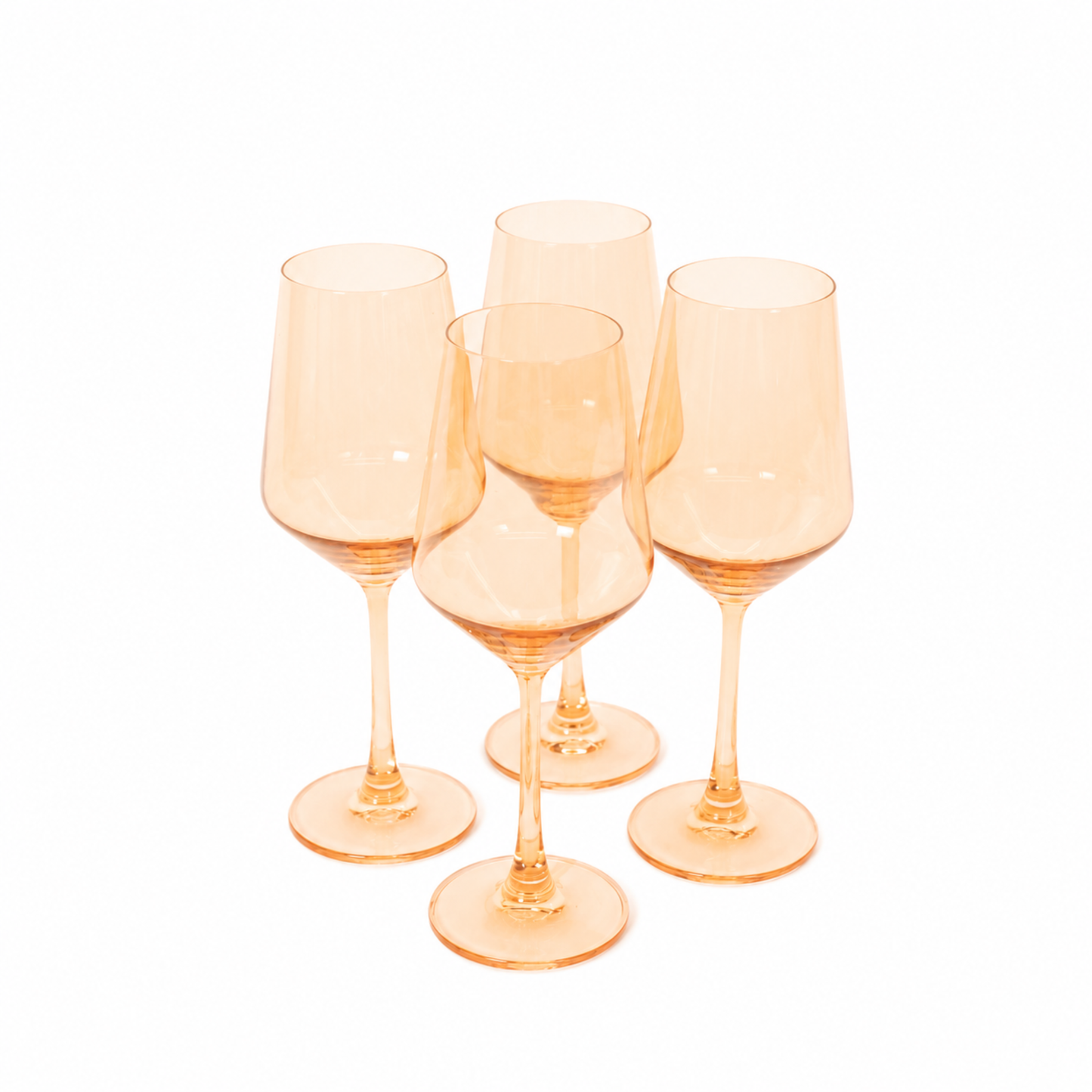 Creamsicle - Colored Wine Glass