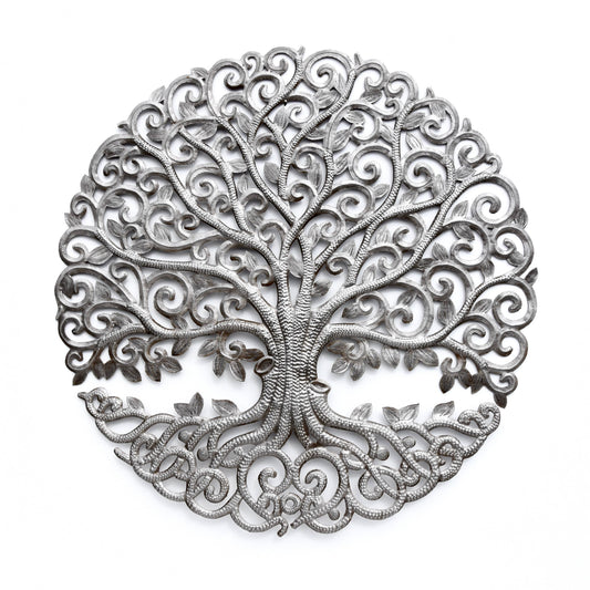 23" Haitian Metal Elegance Tree of Life,  Wall Decor