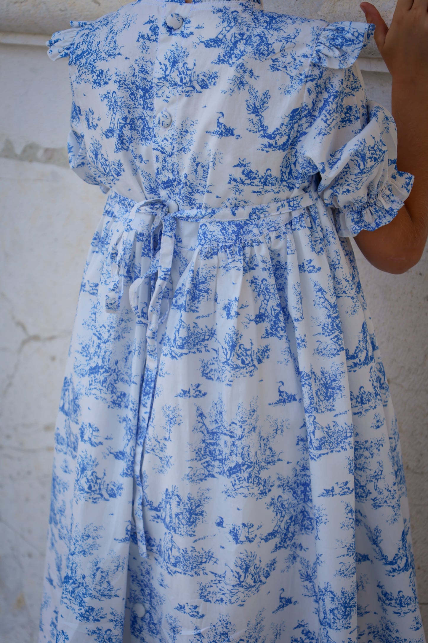Aoki Dress-Blue Toile