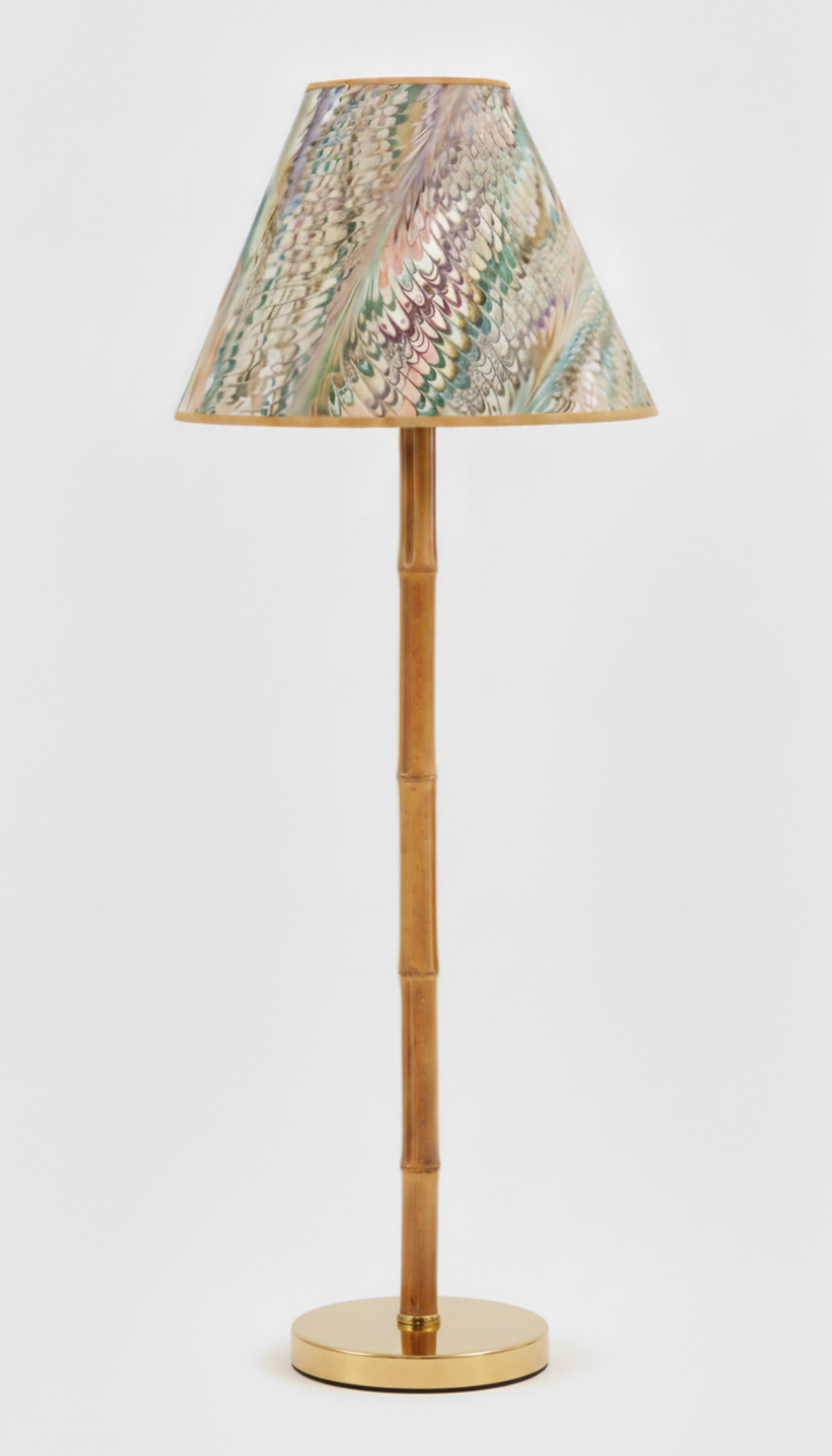 16" Empire Lampshade —  Hand-Marbled
