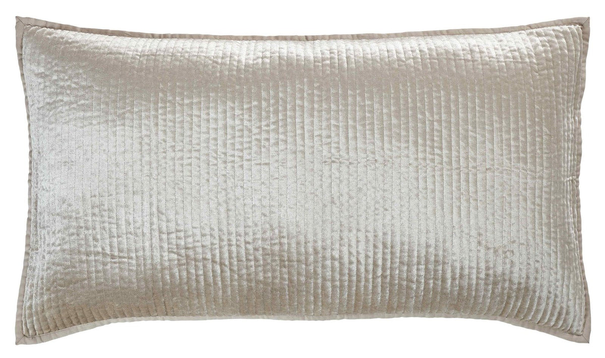 Spencer Channel Stitch Velvet Coverlet Sham