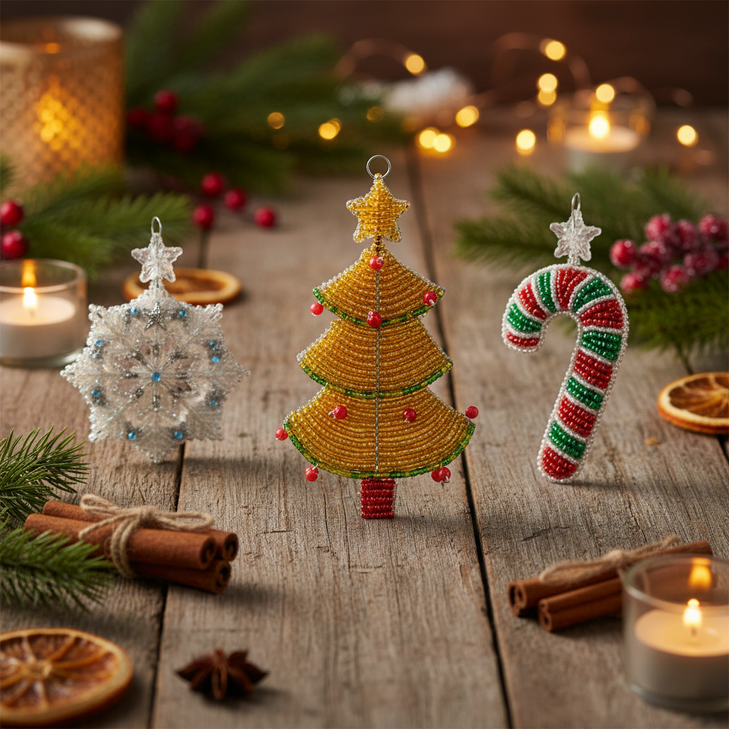 Christmas Tree With Star Ornament (Set of 3)
