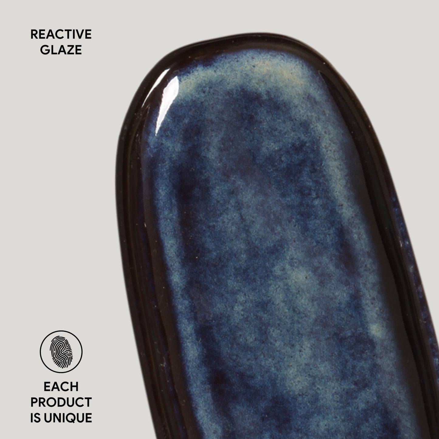 Shallow Organic Oval Platter Mini Set of 4
