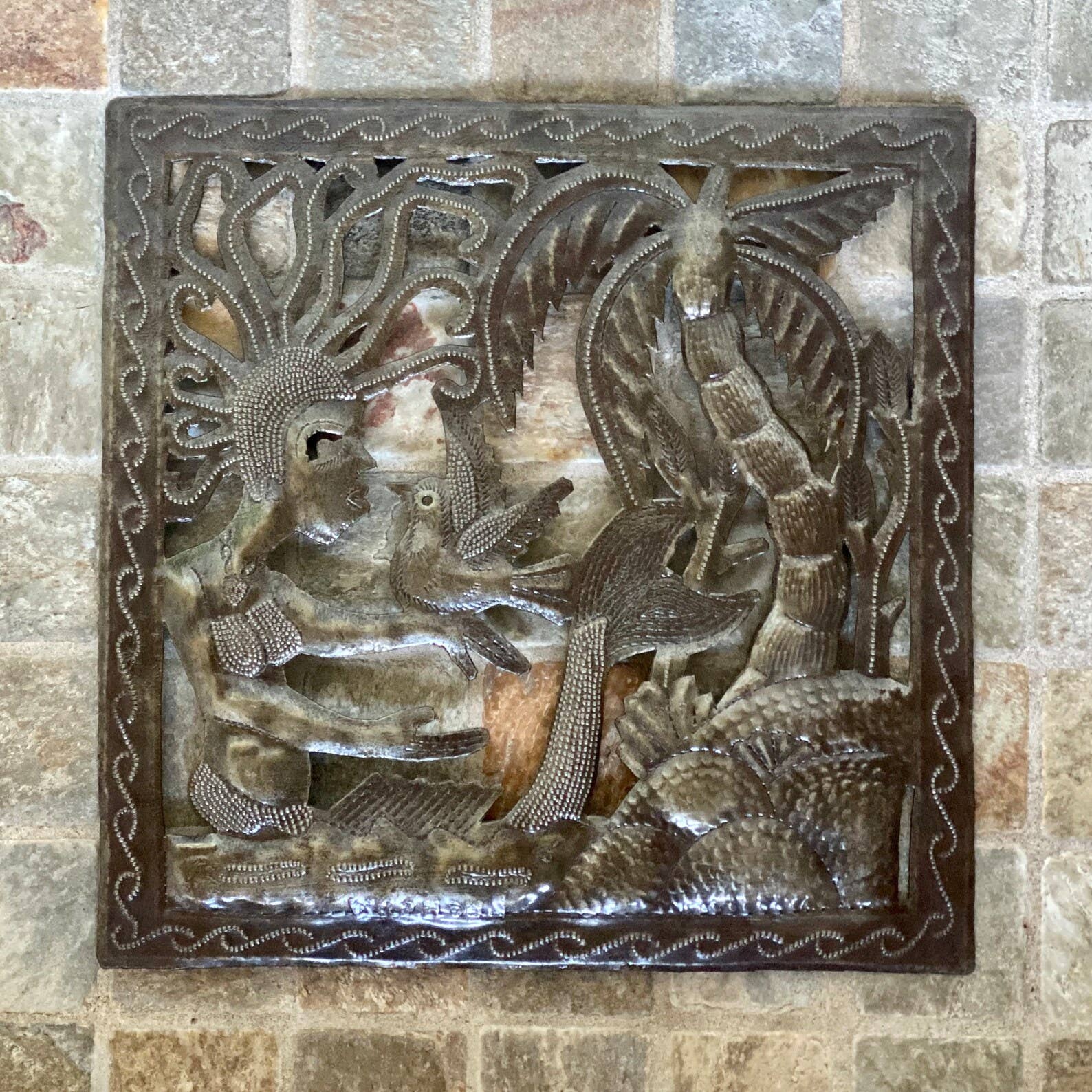 Mermaid Design, Vintage Style, 11" x 11"