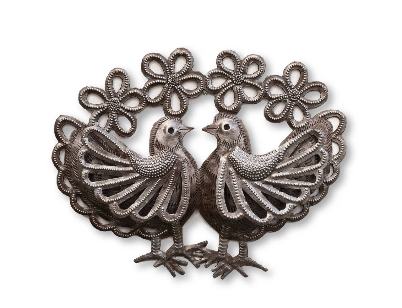 Haitian Metal Dove Wall Art 3D Recycled Steel Fair Trade