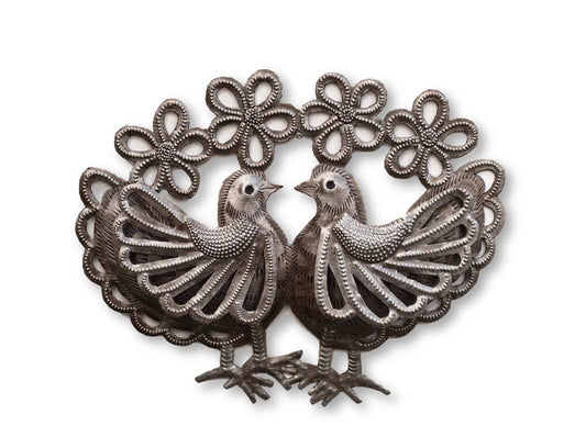 Haitian Metal Dove Wall Art 3D Recycled Steel Fair Trade