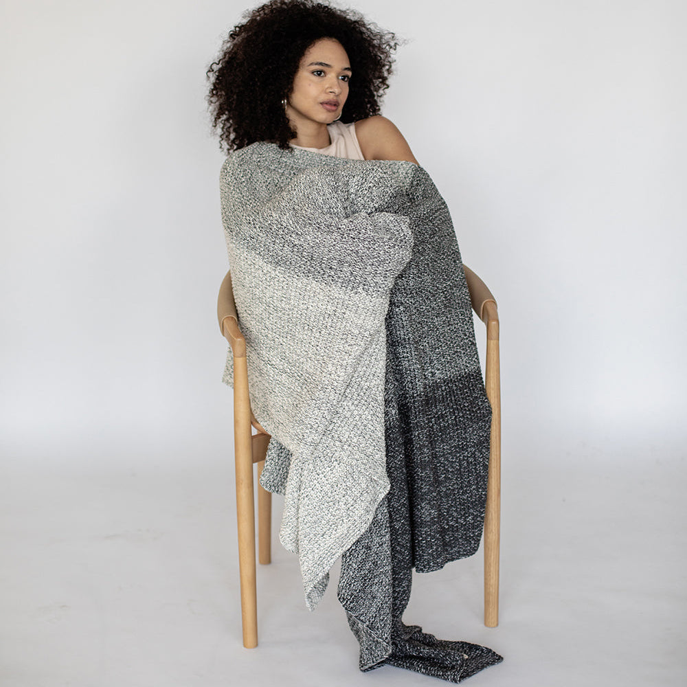 Zac Organic Cotton Knit Throw Blanket