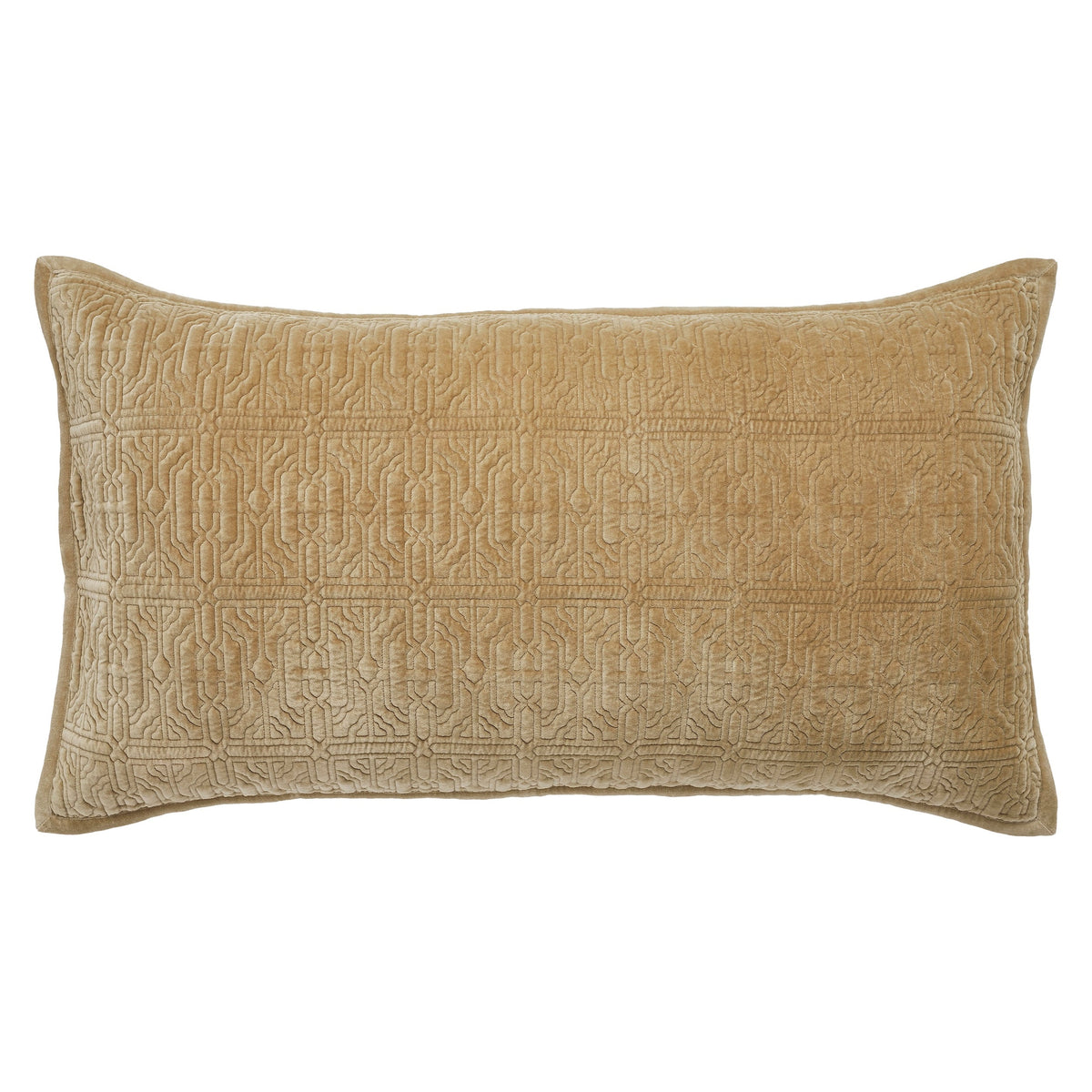 Duke Geometric Cotton Velvet Quilt Sham