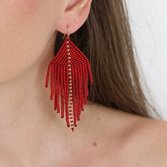 Raya Wine Earrings