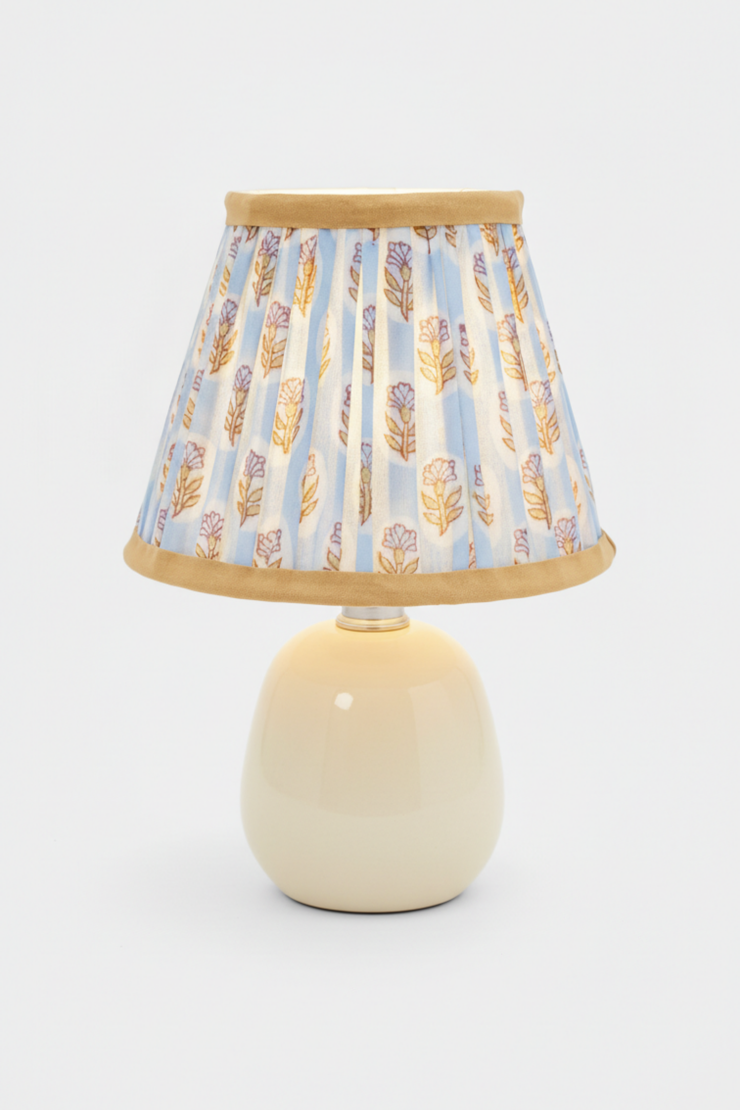 6'' Mini Pleated Lampshade —  Blockprint