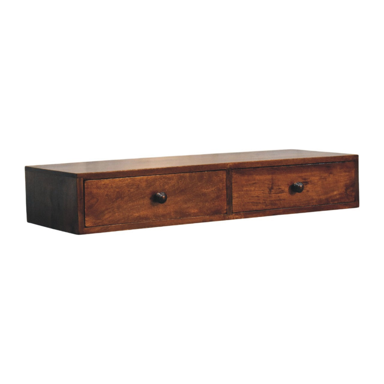 Solid Wood Roasted Almond Slim Console