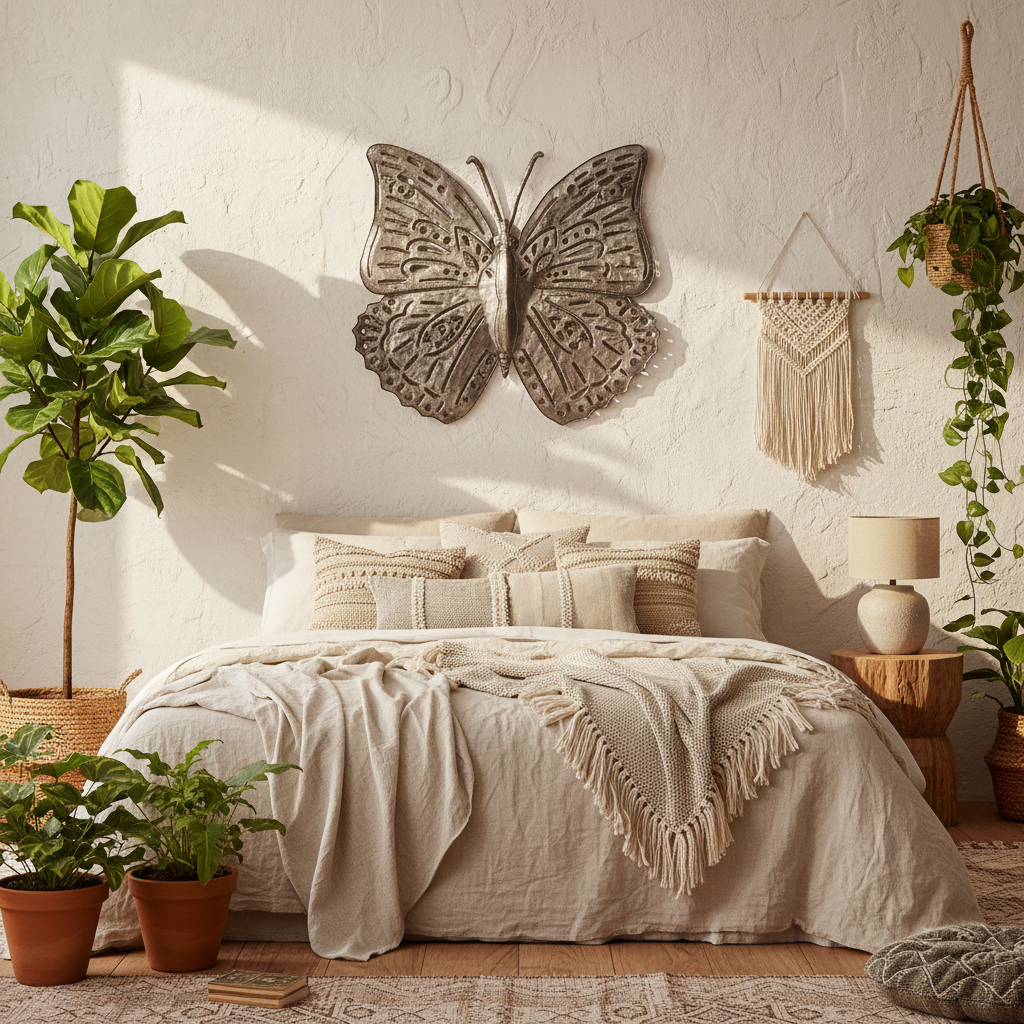 Large Sculpted Butterfly 3D