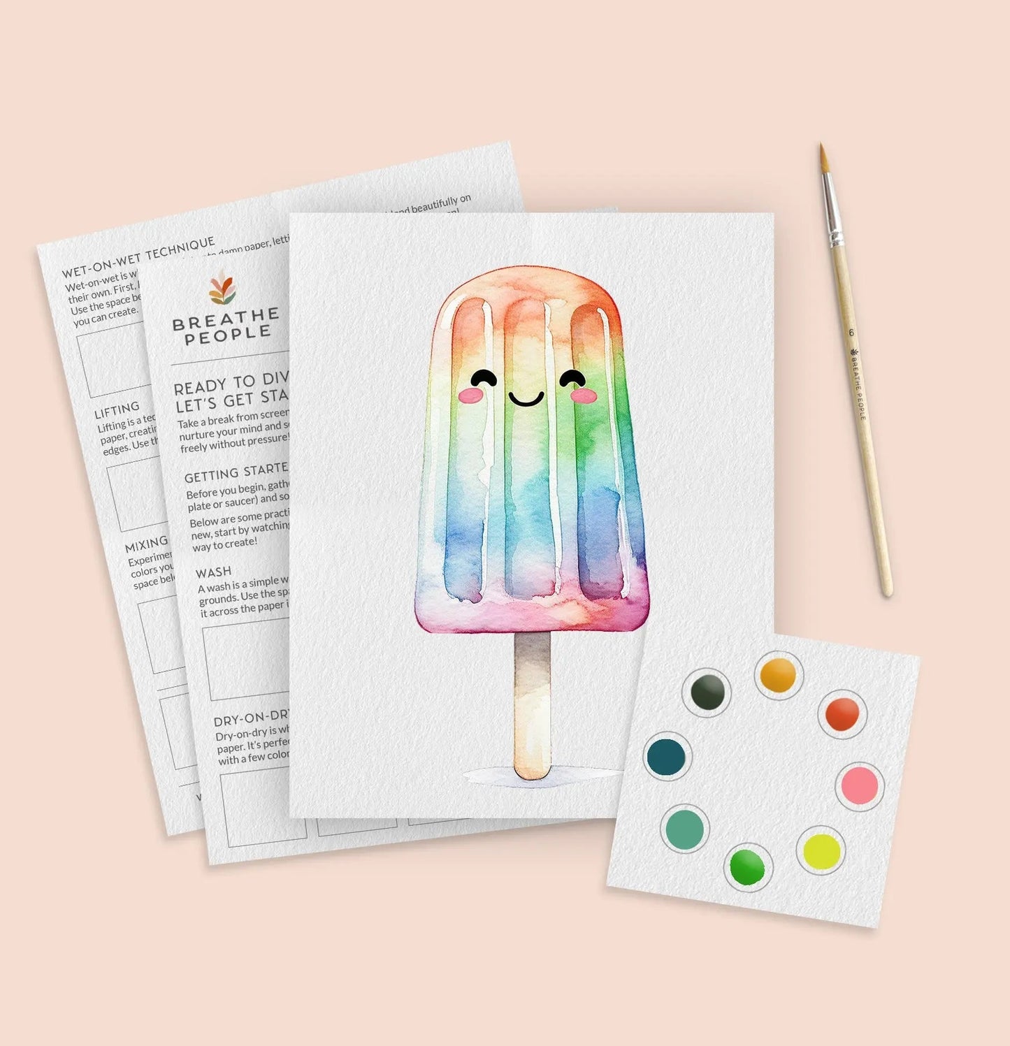 Popsicle Watercolor Kit for Kids
