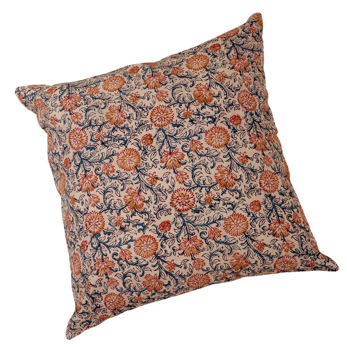 Sunset Horizon Kalamkari Handcrafted Pillow