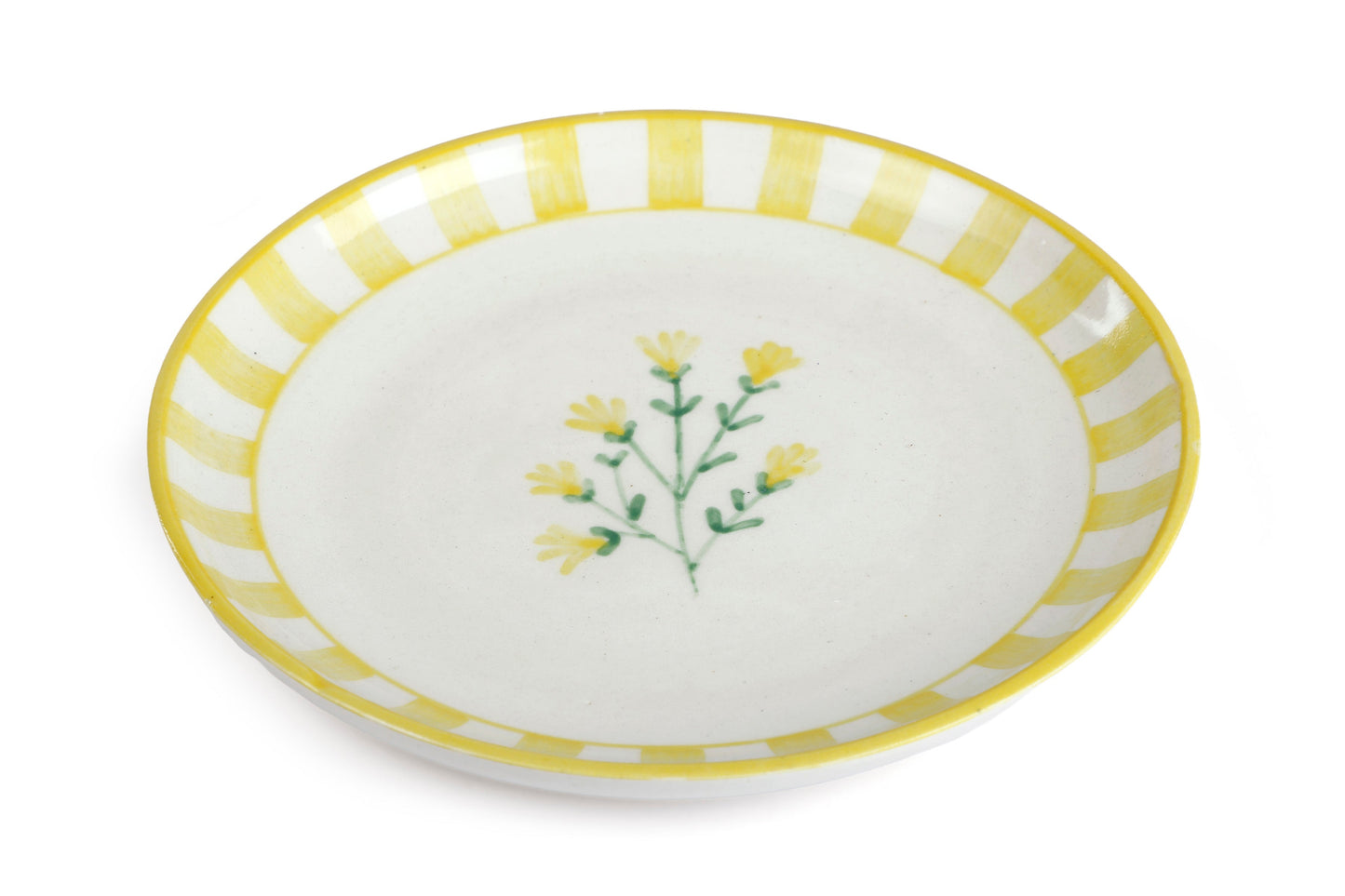 Ceramic Dessert Plates - Sunshine Spring , 7 Inches (Set of 4)