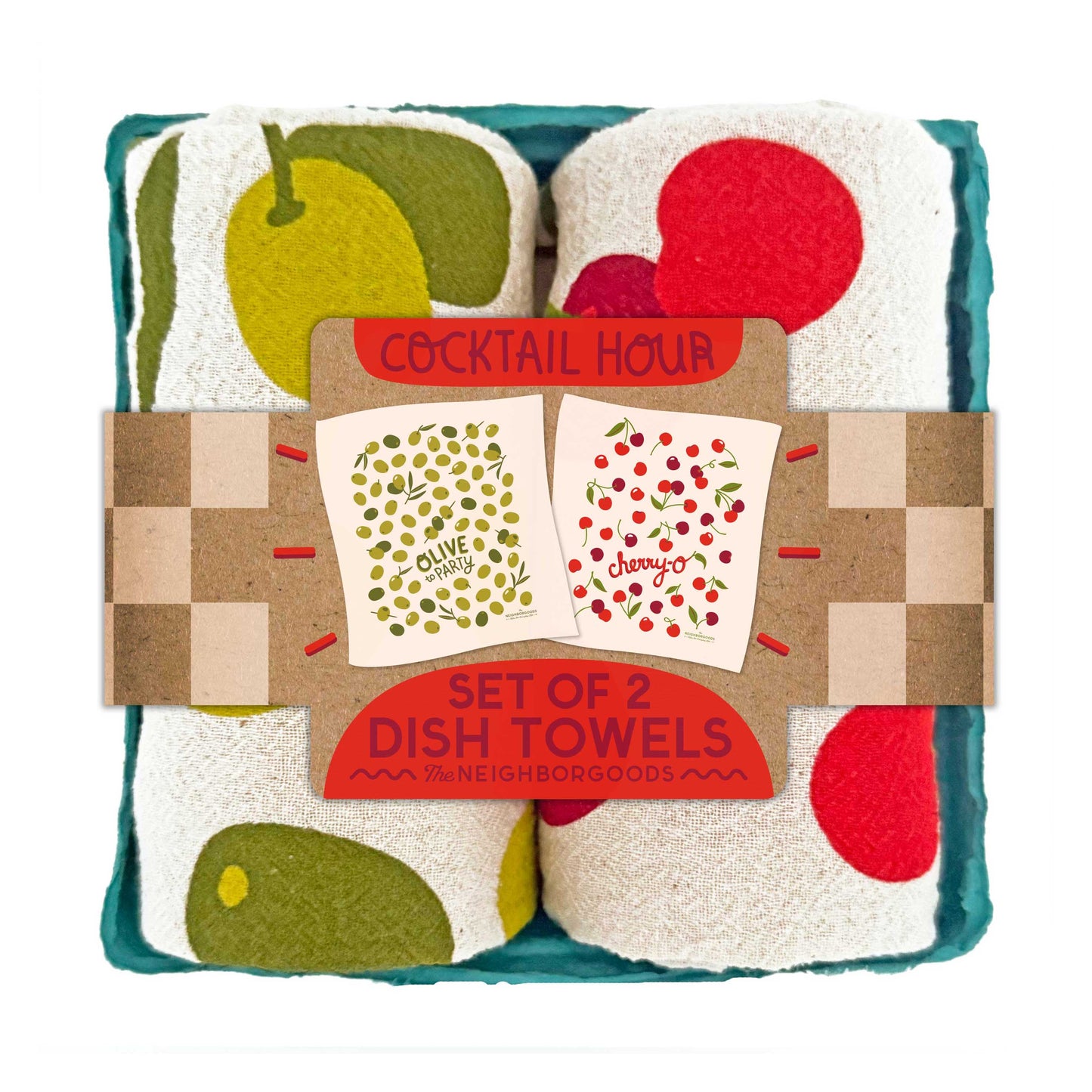 Cocktail Hour - Dish Towel Set of 2