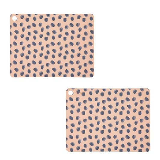 Placemat Leopard Dots - 2 Pcs/Pack - Camel
