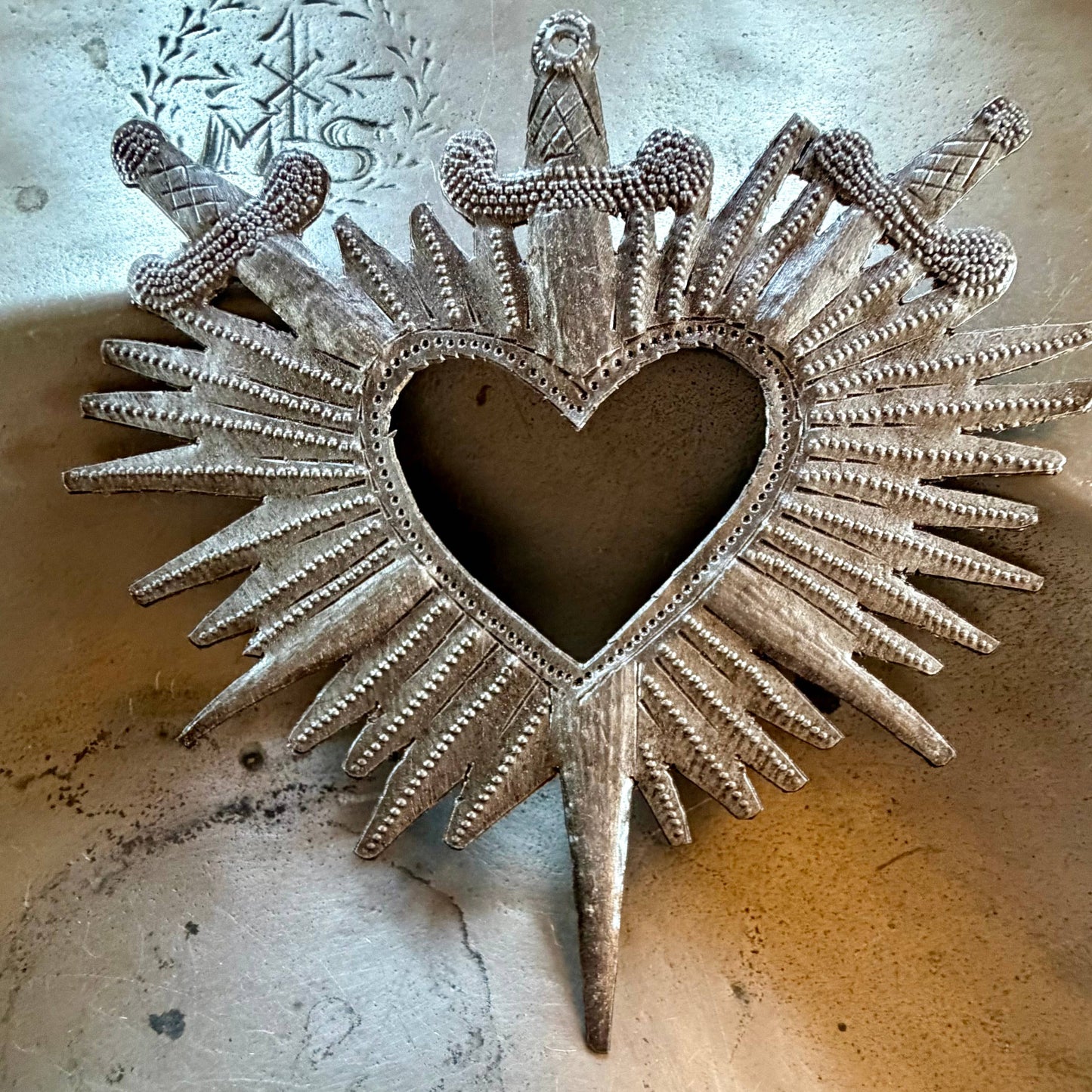 Haiti Sacred Heart Wall Art Crossed Swords Fair Trade Metal