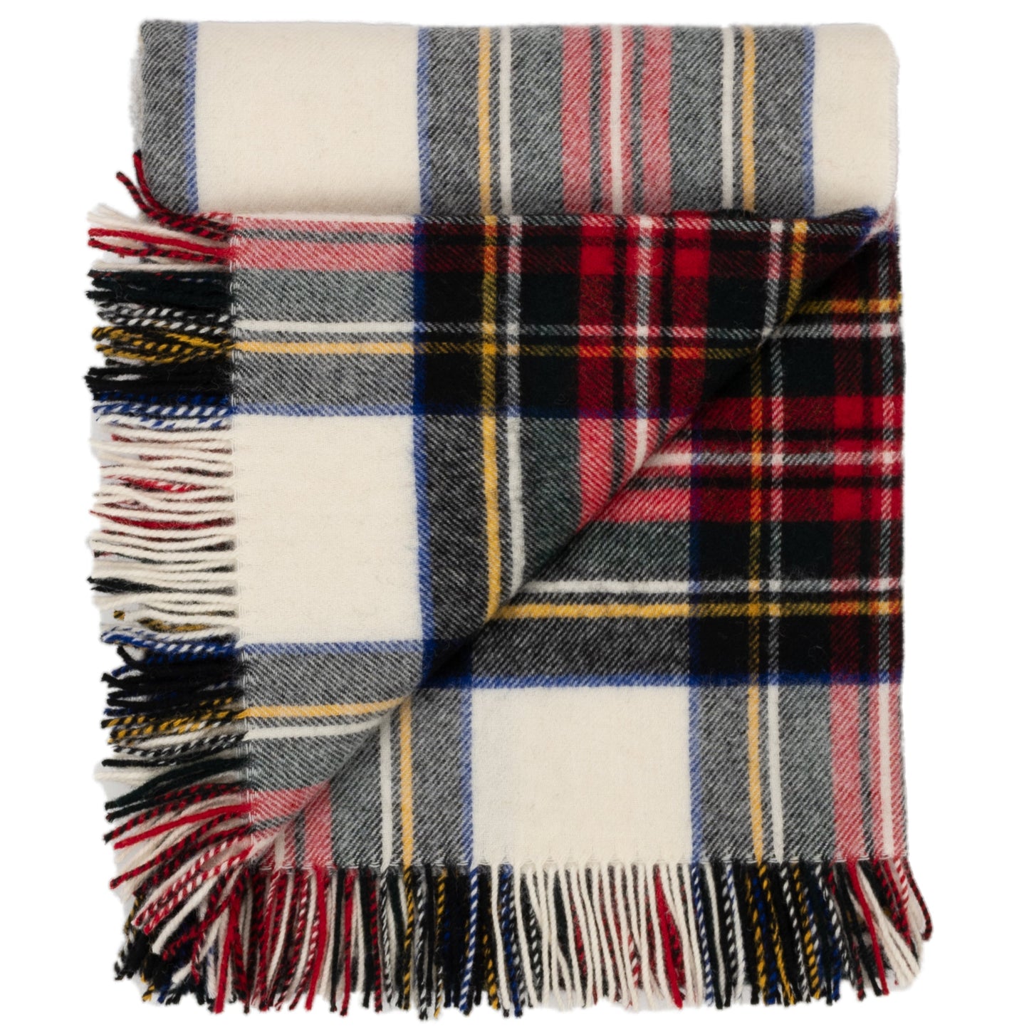 Highland Tweeds Shetland Lambswool Throw - Dress Stewart