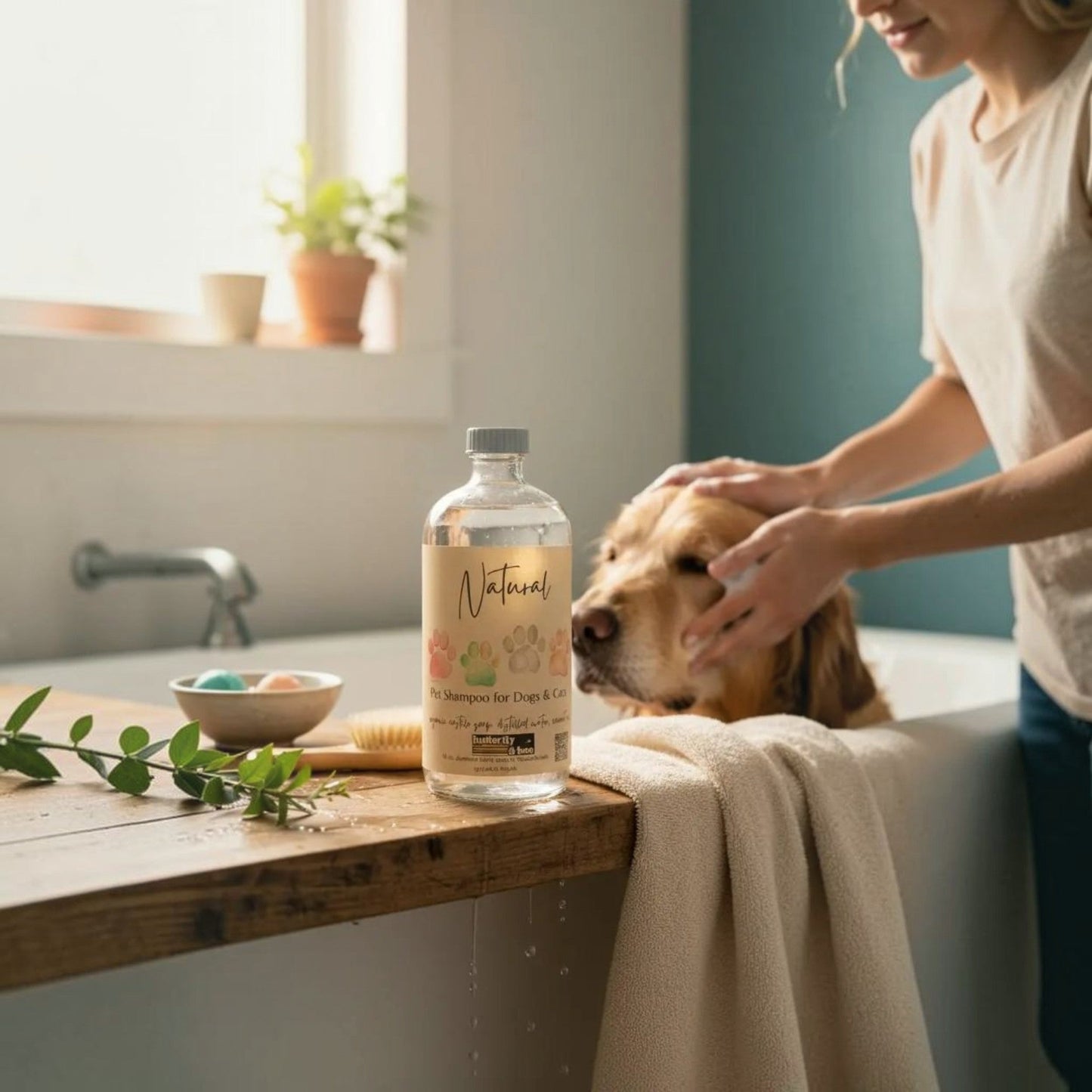 Natural Pet Care Kit | Organic Dog Shampoo, Paw Balm & Fur Conditioning Spray